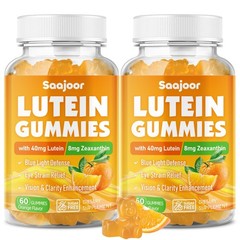 Lutein & Zeaxanthin Gummies – Eye Vitamin Supplement with 40mg Lutein & 8mg Z…