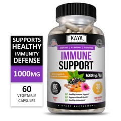(2 Pack) Immune System Booster, Elderberry, Zinc, Probiotics, Echinacea, Garlic