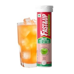 Fast&Up Apple Cider Vinegar Effervescent Tablets 500mg ACV 15 Tabs