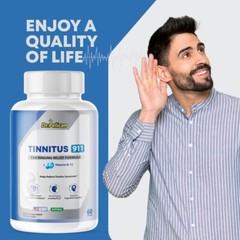 Tinnitus 911- Hearing Support- 4 Bottles- 240 Capsules