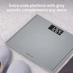 Health o Meter Extra Wide Digital Bathroom Scale, 500 lb Capacity, Grey