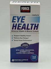Force Factor Complete Eye Health Clinical Strength Eye Vitamins Ex 05/26 Box Dam