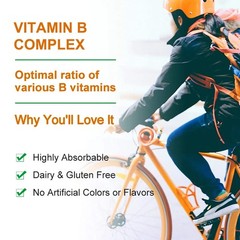 Vitamin B Complex Vitamin B Supplement – With 5-Mthf,B1,B2,B3,B5,B6,B7,B9,B12