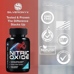 Extra Strength Nitric Oxide Booster – 3X 180 Count (Pack of 1), Red