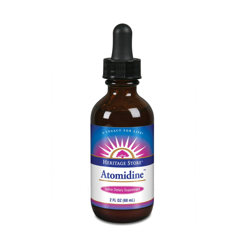 HERITAGE STORE Atomidine, Drops, Unflavored (Btl-Glass) | 2oz | 60 Day Money