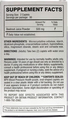 Maintenance Dietary Supplement Caplets, Purple, Beetroot, 60 Count