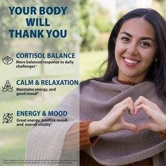 Cortisol Supplements for Women and Men with Magnesium, Ashwagandha & L-Theanine.