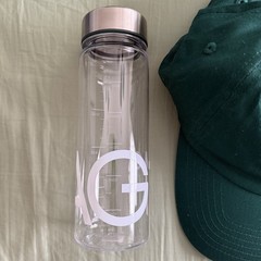 AG1 Athletic Greens Morning Person Green Cap & Plastic Bottle w Metal Cap