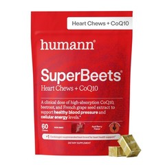 3-in-1 Heart Chews with CoQ10, Beetroot & Grape Seed Extract – 60 Count, Blood P