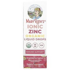 Organic Ionic Zinc Liquid Drops, Strawberry Lemon, 3 mg, 4 fl oz (120 ml)