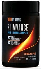 BodyDynamix Slimvance Core Slimming Complex Supplements Supports Reduction Body.