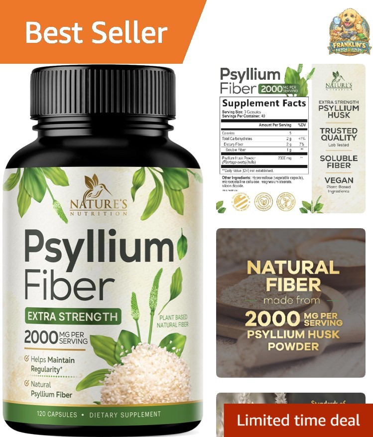 Psyllium Husk Powder 2000mg Per Serving Supplement – Extra Strength Psyllium …