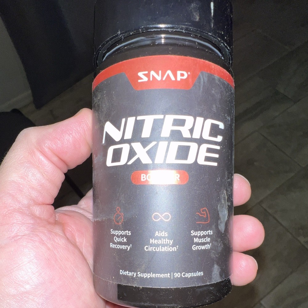 Snap Supplements Nitric Oxide Booster Vegan Non-GMO Gluten-Free 90 Caps
