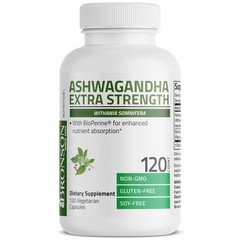 Bronson Ashwagandha Extra Strength Stress & Mood 120 Count (Pack of 1)