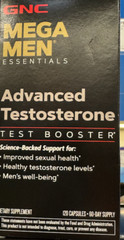 GNC Mega Men Advanced Testosterone Booster, 120 Capsules for 60 Days