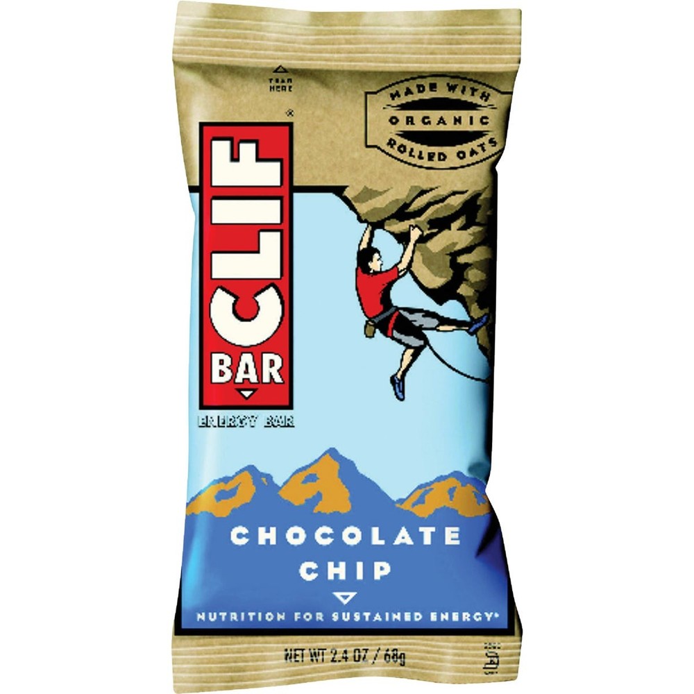 Clif Bar Chocolate Chip 2.4 Oz. Energy Nutrition Bar 112444 Pack of 12 Clif Bar