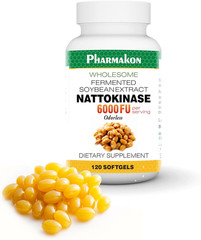 PHARMAKON Natural Nattokinase Fermented Soybean Extract, 6000 Fus per Serving