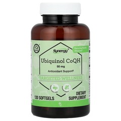 2 X Vitacost, Synergy�, Ubiquinol CoQH, 50 mg, 120 Softgels