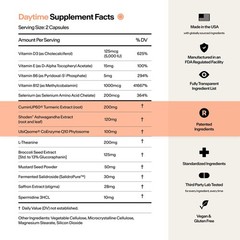 Stasis Daytime Stimulant Support Supplement for Adults with Shoden Ashwagandh…