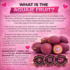 Bigger Booty, Bust & Hips Support – Original Aguaje Curyv Fruit Pills • 2 Months