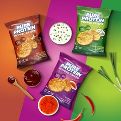Pure Protein Popped Crisps, High Snack, 12G Protein, Variety Pack:…