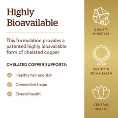 Solgar Chelated Copper 100 Tablets