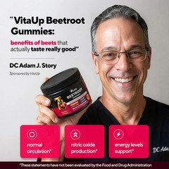 VitaUp Beet Root Gummies – Beetroot Supplement with CoQ10, Grape Seed, Vitami…