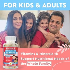 Nutrabud Multivitamin Gummies Mango Flavor No Sugar 60 Count – All Ages