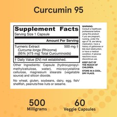 2/27 Jarrow Formulas Curcumin 95 Supplement – Turmeric Extract Supplement, 500 m