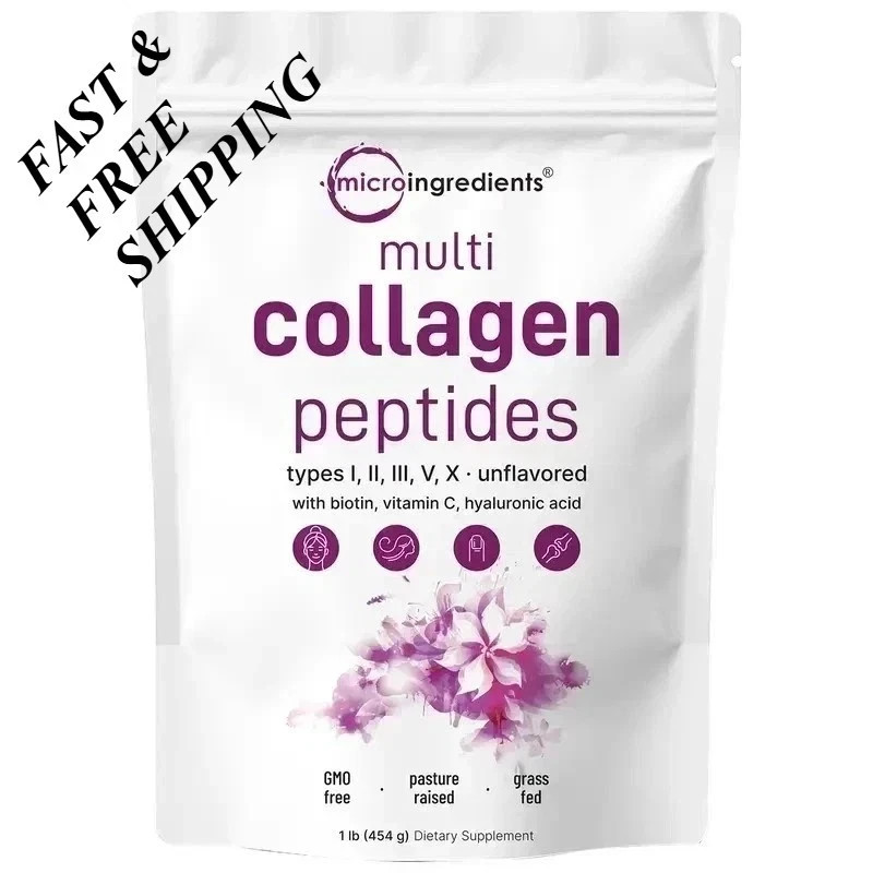 NEW Multi Collagen Peptides Powder Hydrolyzed Protein Peptide Type I,II,III,V,X