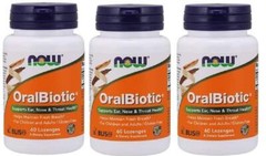 Now Foods Oralbiotic Blis K12 60 Count Pack of 3 Nutritional Supplement