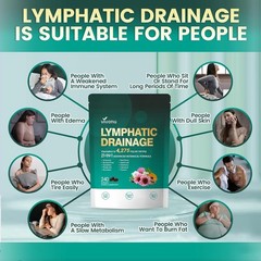 240 Supplements, Lymphatic Drainage Softgels, 4275mg Lymph System Support Supple