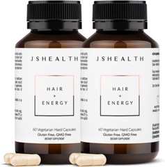 2 Pack – JSHealth Vitamins Hair & Energy Formula Hair Vitamins for Women and Men