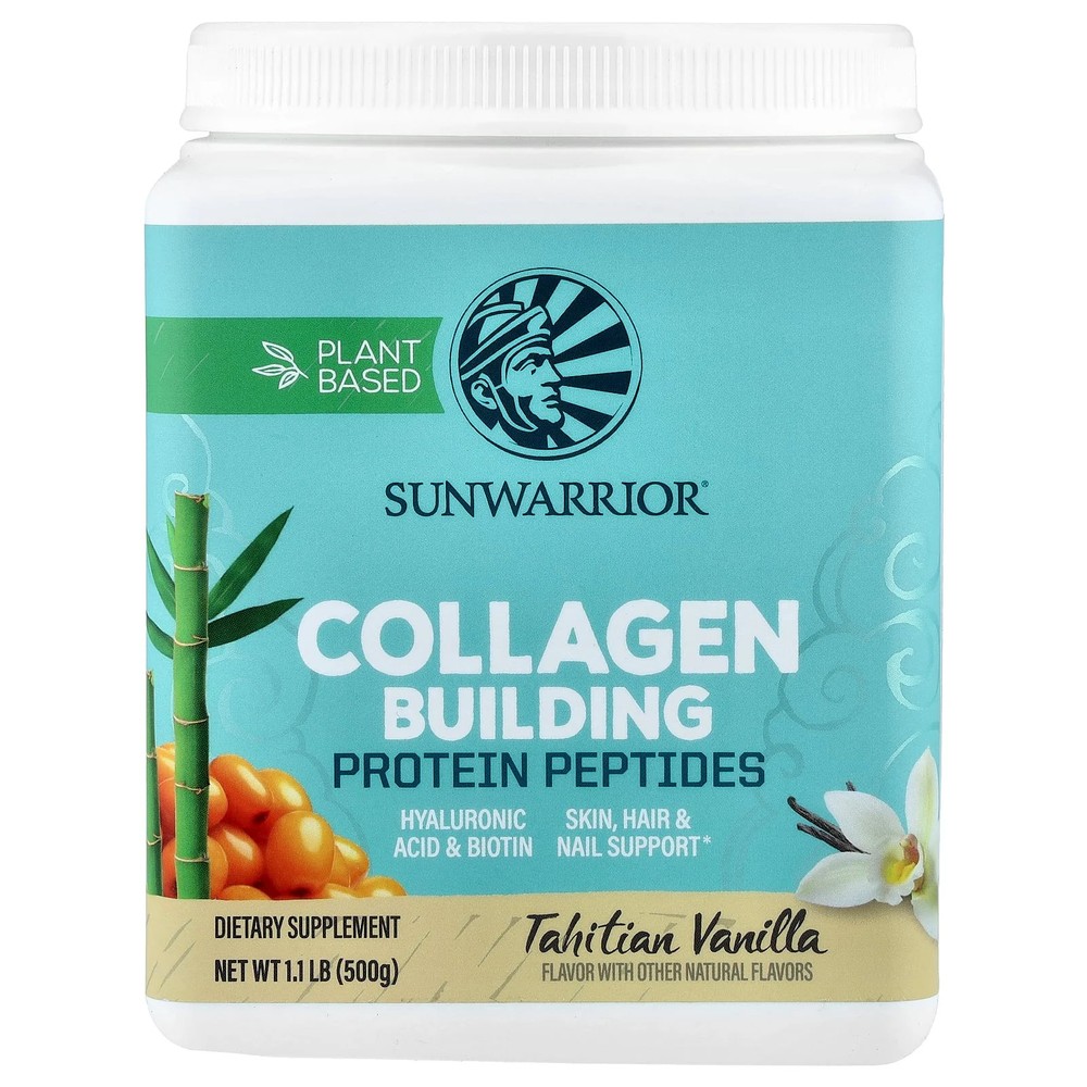 2 X Sunwarrior, Plant-Based Collagen Building Protein Peptides, Tahitian Vanill