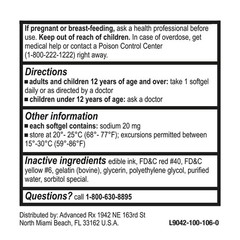 Puregen Labs Docusate Sodium 250mg Stool Softener Laxative | Gentle Constipat…