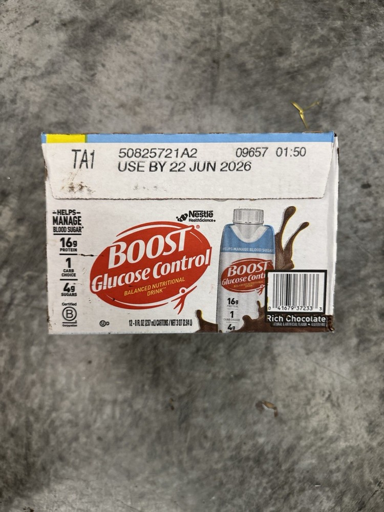 Boost Glucose Control Nutritional Drink Rich Chocolate, 8oz, 12-Pack