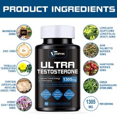 Natural Testosterone Booster – Increase Energy Improve Muscle Strength & Growth