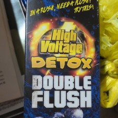 High Voltage Double Flush – one Tropical Orange plus one blue berry– 16oz Liquid