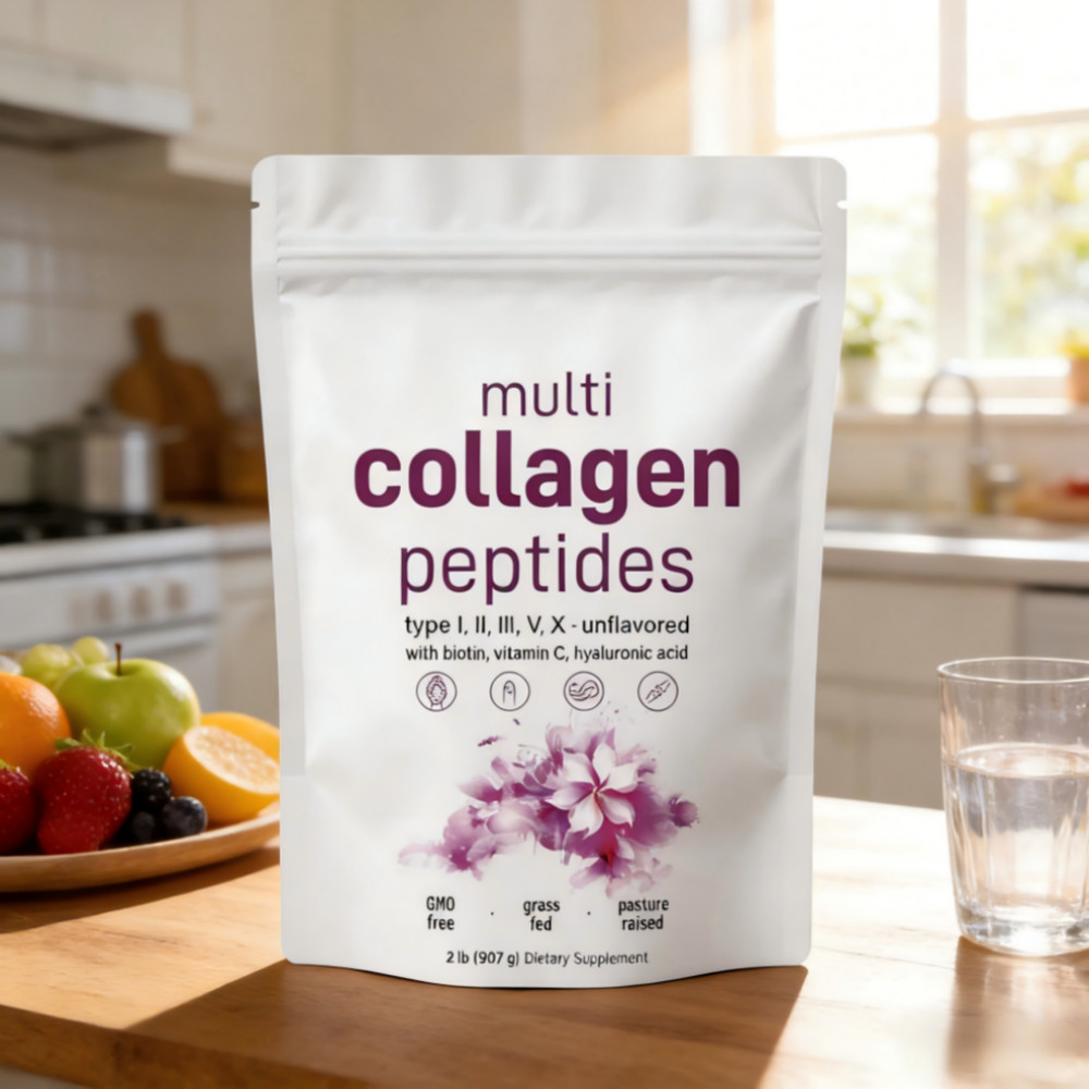 1 Bundle Multi Collagen Peptides Powder 2 lb – Hydrolyzed Protein Peptides