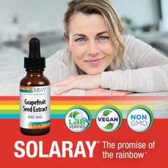 Solaray Liquid Grapefruit Seed Extract, 100 mg, 1 Fluid Ounce