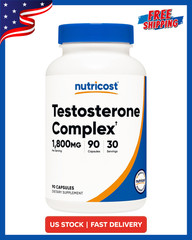 Testosterone Booster Supplement – 1800mg Complex, 30 Servings of 90 Capsules