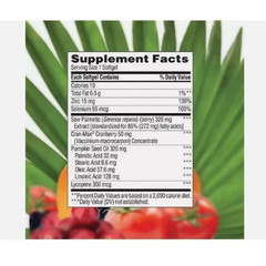 pack of 2-trunature Prostate Plus Health Complex, 250 Softgels with Saw Palmento