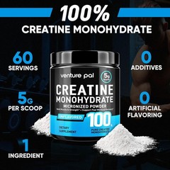 100% Pure Micronized Creatine Monohydrate Powder, Unflavored Creatine for Women