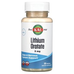 Lithium Orotate, 5 mg, 120 VegCaps