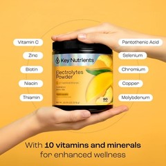 KEY NUTRIENTS Multivitamin Electrolytes Powder No Sugar – 90 Servings