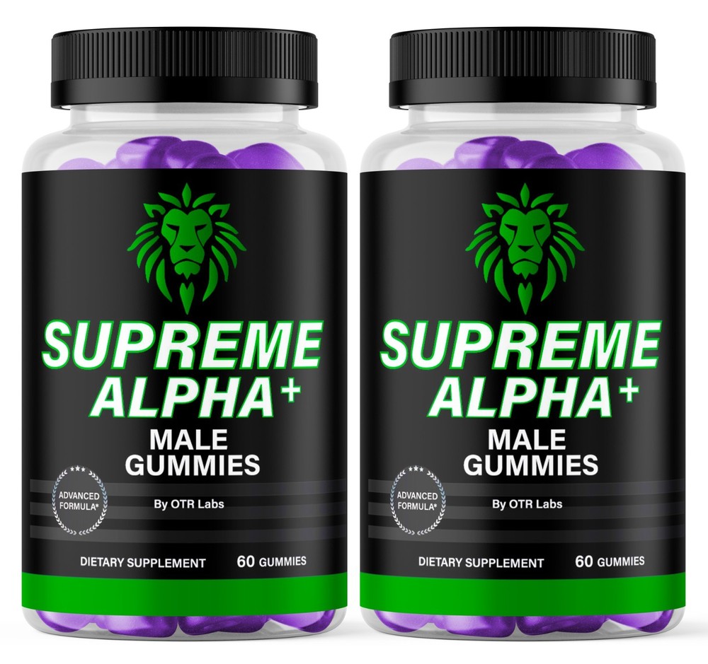 Supreme Alpha Male Gummies for Performance 120CT Max Strength Energy Libido