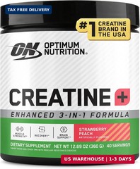 Optimum Nutrition Nutricost Creatine Monohydrate Peach 40 Servings, 360 Grams
