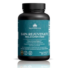 SainVanilla SainRejuvenate Melatonin-Free Sleep Supplement 60 Caps Stress Relief