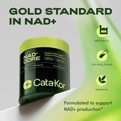 Cata-Kor NAD+ Advanced – NAD+ Supplement for Skin Aging Support, Energy, Health