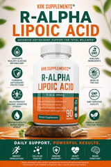 1 pk R-ALA R-Alpha Lipoic Acid 200mg Antioxidant Blood Sugar Formula Glucose